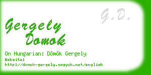 gergely domok business card